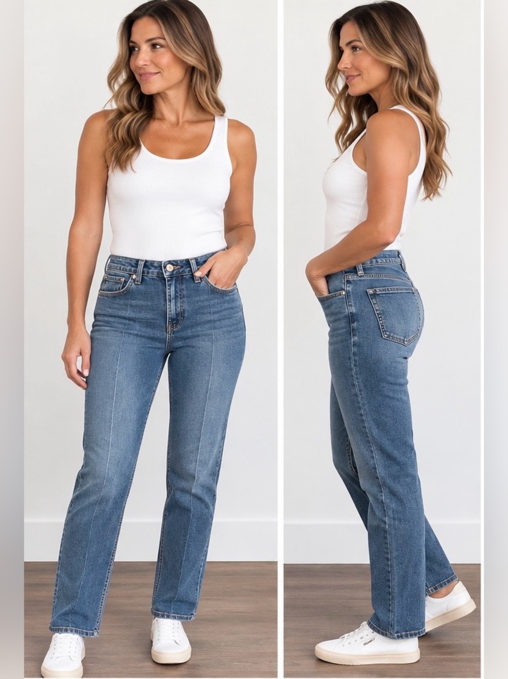 Seven7 Slim Straight Jean  in Blue 12